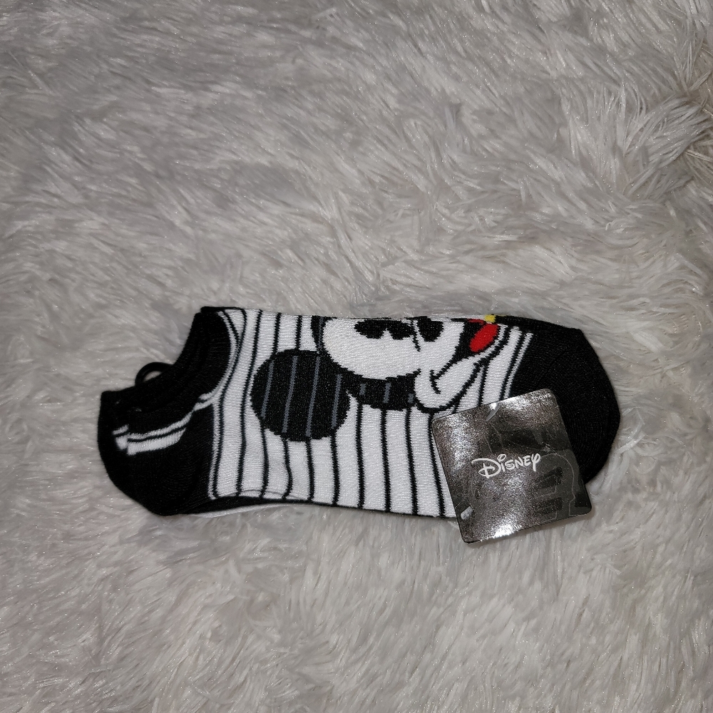 Mickey Mouse no show socks.  5 pairs